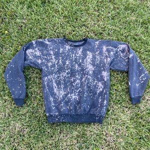 Vintage Splash Bleach Crewneck Sweatshirt